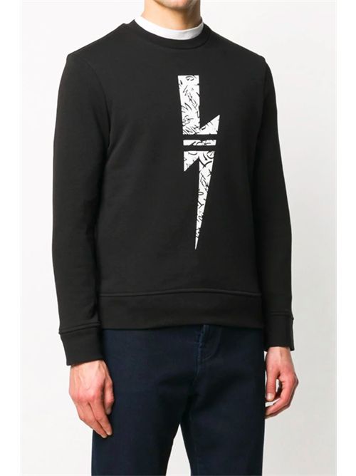 Sweatshirt with lightning NEIL BARRETT | PBJS598SN510S524
